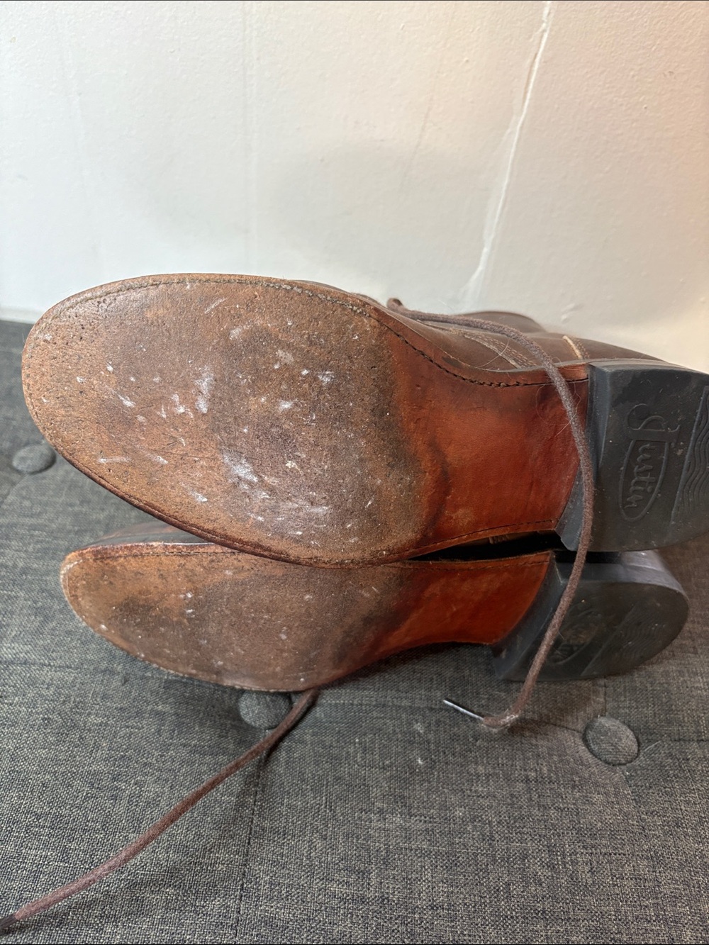 Vintage Justin Lace-Up Ankle Booties - Picture 8 of 10